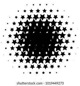 Halftone element. Abstract geometric graphic with half-tone pattern