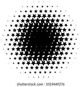 Halftone element. Abstract geometric graphic with half-tone pattern