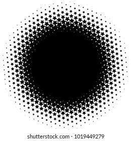Halftone element. Abstract geometric graphic with half-tone pattern