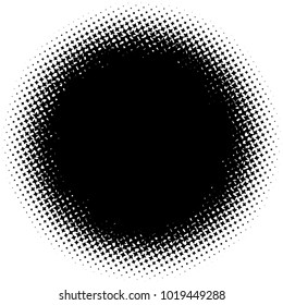 Halftone element. Abstract geometric graphic with half-tone pattern