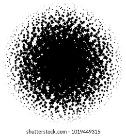 Halftone element. Abstract geometric graphic with half-tone pattern