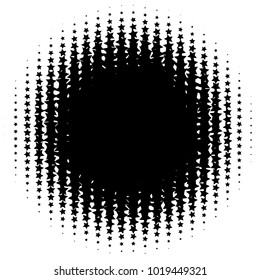 Halftone element. Abstract geometric graphic with half-tone pattern