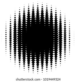 Halftone element. Abstract geometric graphic with half-tone pattern