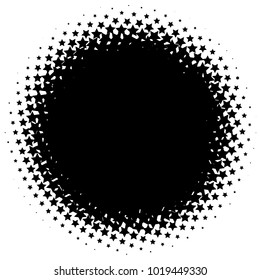 Halftone element. Abstract geometric graphic with half-tone pattern