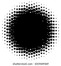 Halftone element. Abstract geometric graphic with half-tone pattern