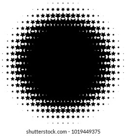 Halftone element. Abstract geometric graphic with half-tone pattern