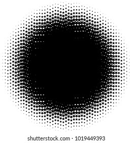 Halftone element. Abstract geometric graphic with half-tone pattern