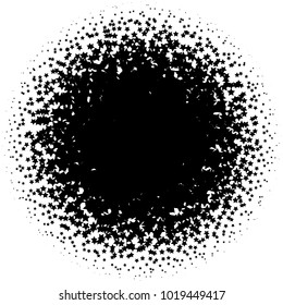 Halftone element. Abstract geometric graphic with half-tone pattern