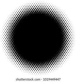 Halftone element. Abstract geometric graphic with half-tone pattern