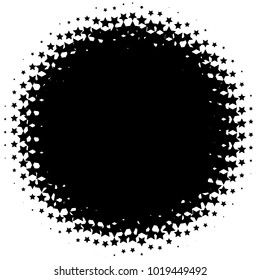 Halftone element. Abstract geometric graphic with half-tone pattern