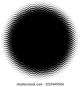 Halftone element. Abstract geometric graphic with half-tone pattern