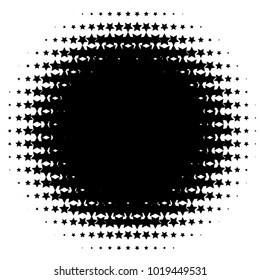 Halftone element. Abstract geometric graphic with half-tone pattern