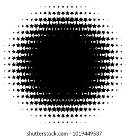 Halftone element. Abstract geometric graphic with half-tone pattern