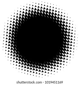 Halftone element. Abstract geometric graphic with half-tone pattern