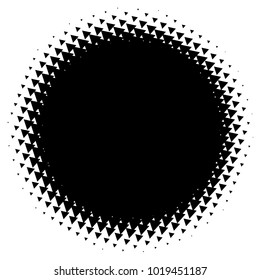 Halftone element. Abstract geometric graphic with half-tone pattern