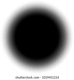 Halftone element. Abstract geometric graphic with half-tone pattern