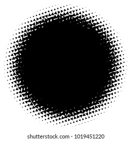 Halftone element. Abstract geometric graphic with half-tone pattern