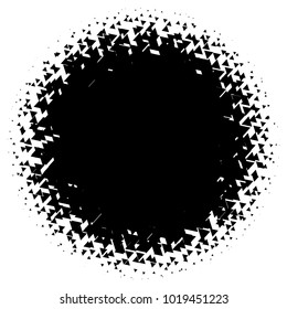 Halftone element. Abstract geometric graphic with half-tone pattern