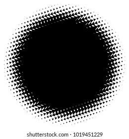 Halftone element. Abstract geometric graphic with half-tone pattern