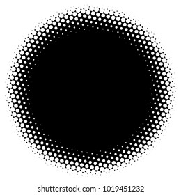 Halftone element. Abstract geometric graphic with half-tone pattern