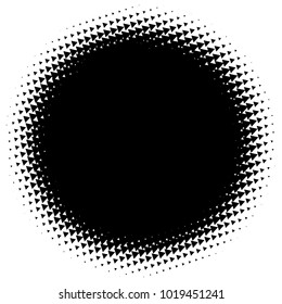 Halftone element. Abstract geometric graphic with half-tone pattern