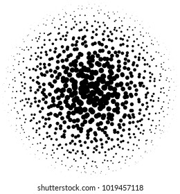 Halftone element. Abstract geometric graphic with half-tone pattern