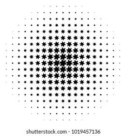 Halftone element. Abstract geometric graphic with half-tone pattern