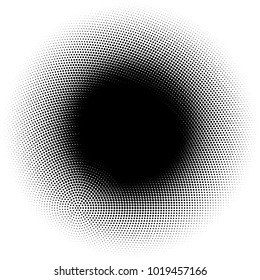 Halftone element. Abstract geometric graphic with half-tone pattern