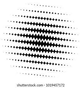 Halftone element. Abstract geometric graphic with half-tone pattern