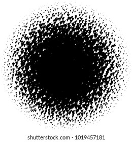 Halftone element. Abstract geometric graphic with half-tone pattern