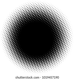 Halftone element. Abstract geometric graphic with half-tone pattern