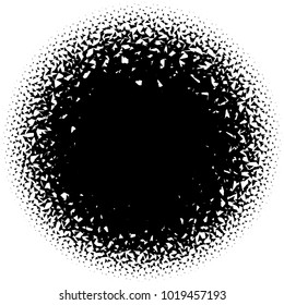 Halftone element. Abstract geometric graphic with half-tone pattern