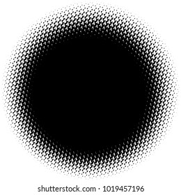 Halftone element. Abstract geometric graphic with half-tone pattern