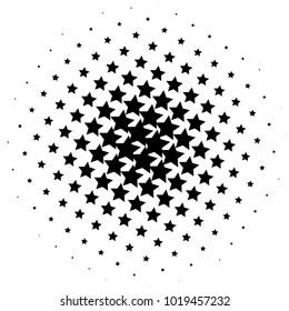 Halftone element. Abstract geometric graphic with half-tone pattern