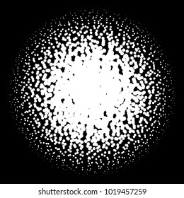 Halftone element. Abstract geometric graphic with half-tone pattern