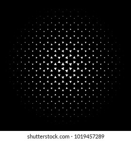 Halftone element. Abstract geometric graphic with half-tone pattern