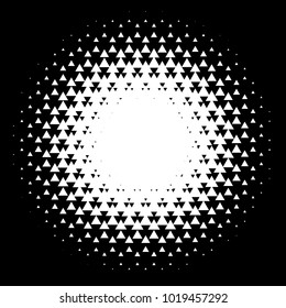 Halftone element. Abstract geometric graphic with half-tone pattern