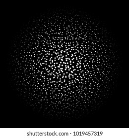 Halftone element. Abstract geometric graphic with half-tone pattern