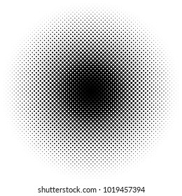 Halftone element. Abstract geometric graphic with half-tone pattern