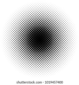 Halftone element. Abstract geometric graphic with half-tone pattern