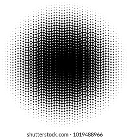Halftone element. Abstract geometric graphic with half-tone pattern