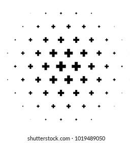 Halftone element. Abstract geometric graphic with half-tone pattern