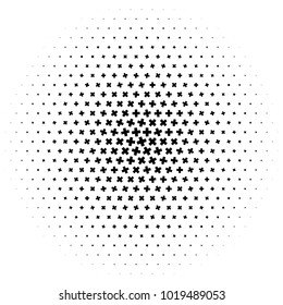 Halftone element. Abstract geometric graphic with half-tone pattern