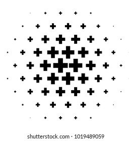 Halftone element. Abstract geometric graphic with half-tone pattern