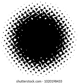 Halftone element. Abstract geometric graphic with half-tone pattern
