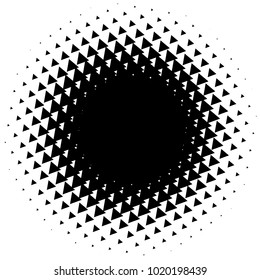 Halftone element. Abstract geometric graphic with half-tone pattern