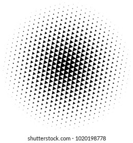 Halftone element. Abstract geometric graphic with half-tone pattern