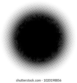 Halftone element. Abstract geometric graphic with half-tone pattern