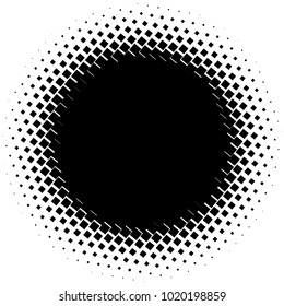 Halftone element. Abstract geometric graphic with half-tone pattern