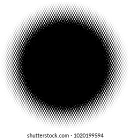Halftone element. Abstract geometric graphic with half-tone pattern